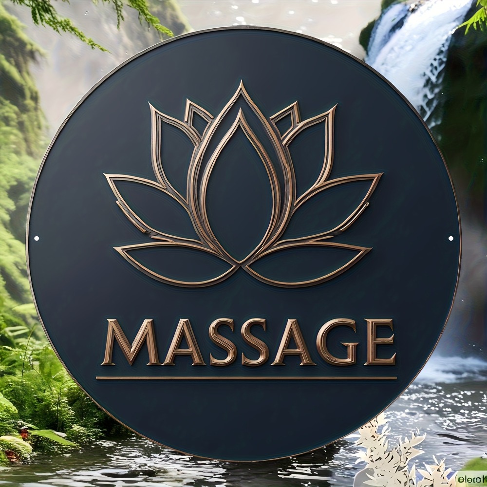 Spa Wellness Yoga - Letrero Decorativo de Pared con Diseño