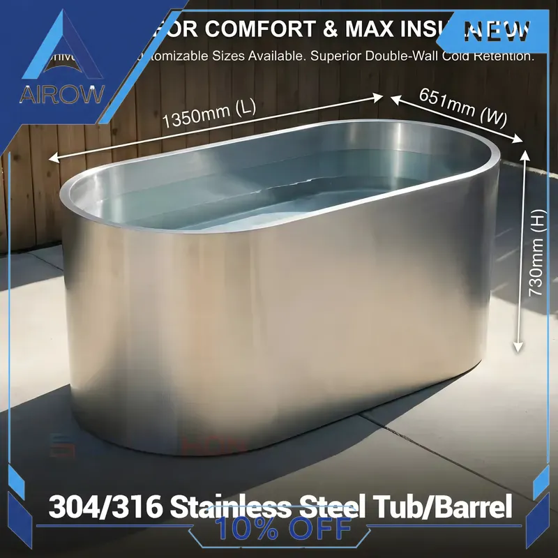 Bañera de Hielo de Acero Inoxi - Spa Wellness Luxury reseña y precio