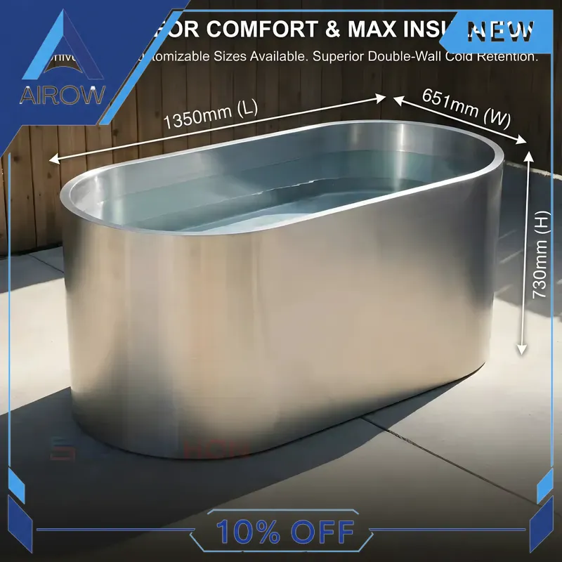 Bañera de Hielo de Acero Inoxi - Spa Wellness Luxury reseña y precio